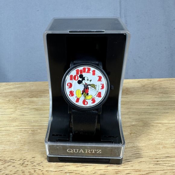 Lorus Accessories - Vintage Lorus Mickey Mouse Quartz Unisex Watch Red Lettering V515-800